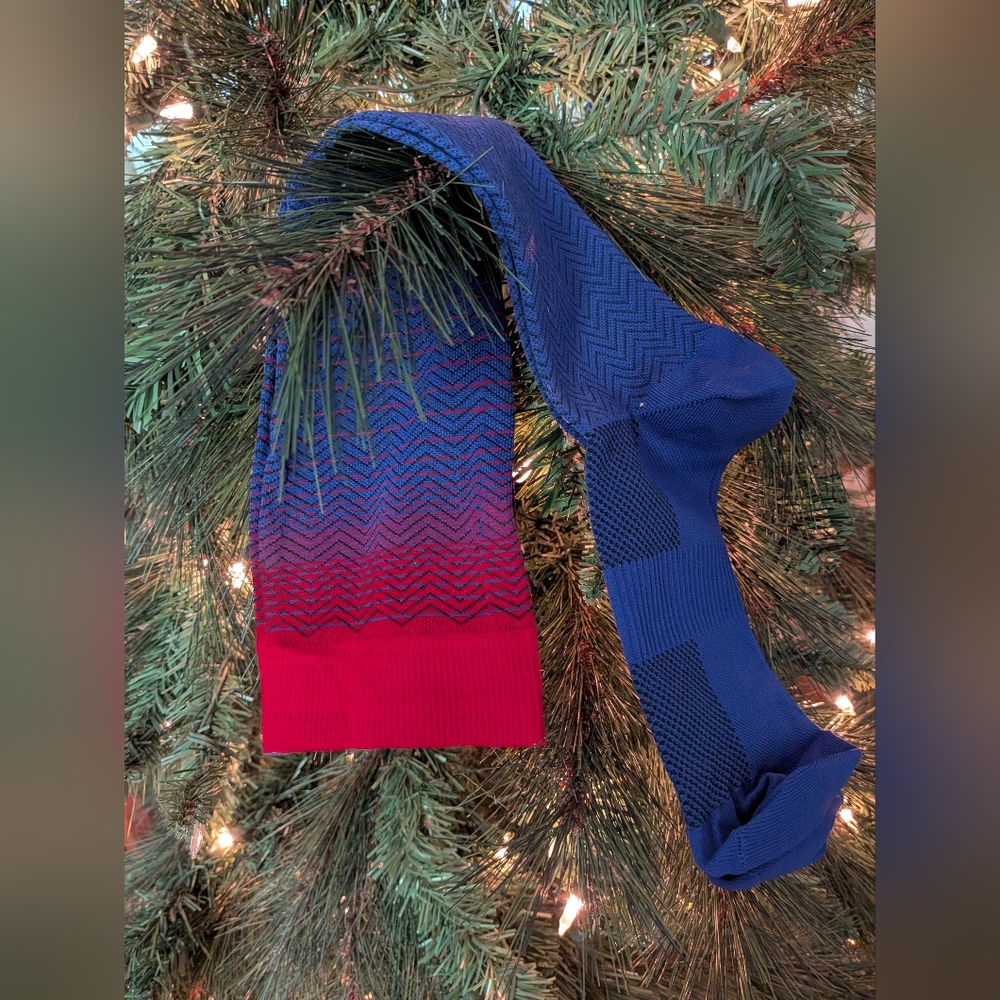 Stylish Blue and Red Compression Socks